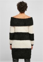 Urban Classics Ladies Off Shoulder Feather Dress