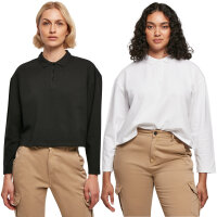 Urban Classics Ladies Short Oversized Polo Longsleeve