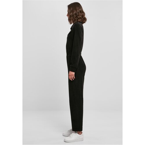 Urban Classics Ladies Velvet Rib Boiler Suit black 3XL