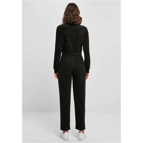 Urban Classics Ladies Velvet Rib Boiler Suit black 3XL