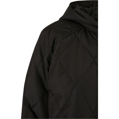 Urban Classics Ladies Oversized Diamond Quilted Hooded Coat black L