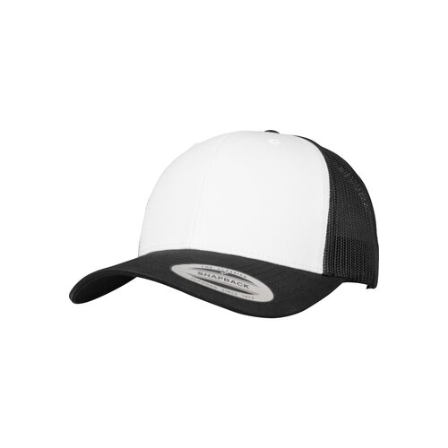 Yupoong Retro Trucker Cap Colored Front blk/wht/blk one size