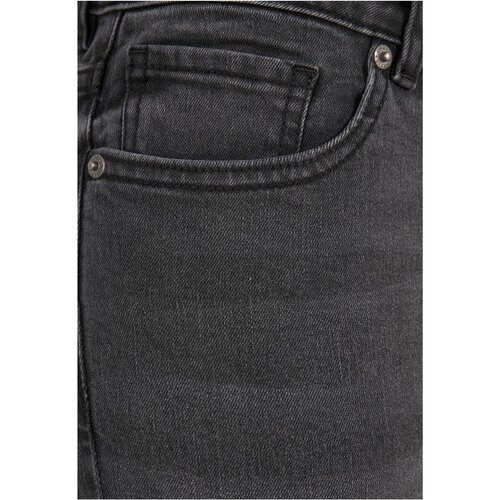 Urban Classics Ladies Mid Waist Skinny Jeans black washed 27