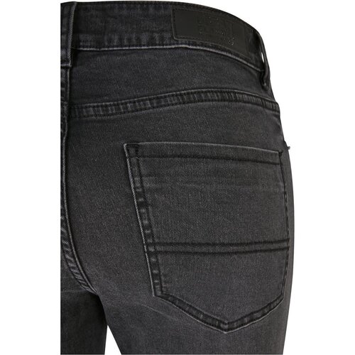 Urban Classics Ladies Mid Waist Skinny Jeans black washed 27