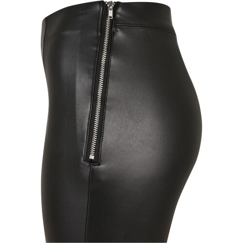 Urban Classics Ladies Synthetic Leather Flared Pants