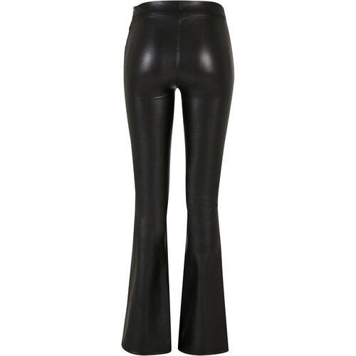 Urban Classics Ladies Synthetic Leather Flared Pants