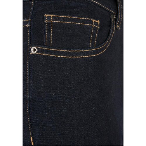 Urban Classics Ladies Organic High Waist Skinny Jeans darkblue raw 26