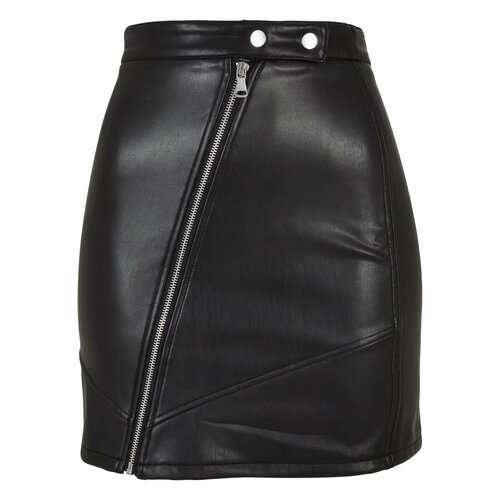 Urban Classics Ladies Synthetic Leather Biker Skirt