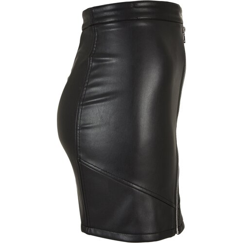 Urban Classics Ladies Synthetic Leather Biker Skirt