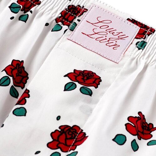 Lousy Livin Boxershorts Roses White S