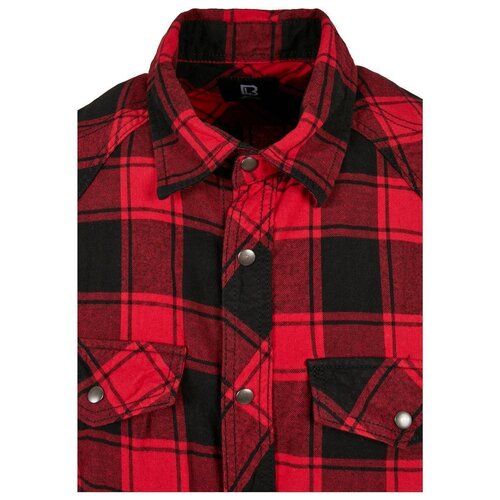 Brandit Checkshirt Sleeveless red/black 3XL