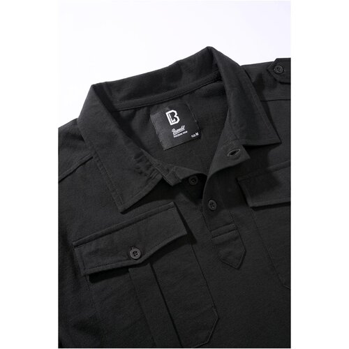 Brandit Jersey Poloshirt Willis longsleeve black L