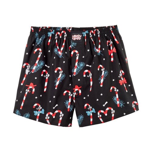 Lousy Livin Boxershorts Santa & Sugar Sticks 2-Pack black/red S