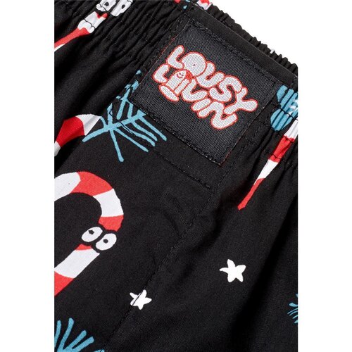 Lousy Livin Boxershorts Santa & Sugar Sticks 2-Pack black/red M