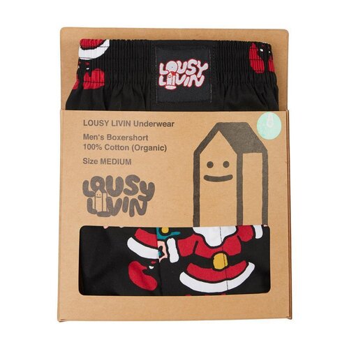 Lousy Livin Christmas Boxershorts Santa    Black XXL