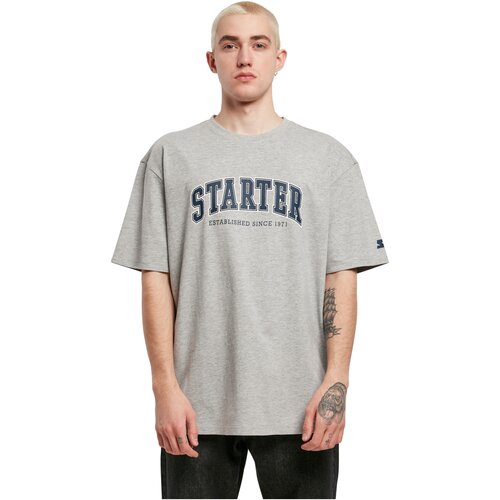 Starter College Tee heathergrey XL