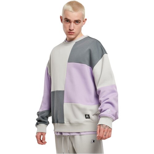 Starter Patchwork Crewneck lilac/lightasphalt/heavymetal M