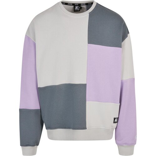 Starter Patchwork Crewneck lilac/lightasphalt/heavymetal M