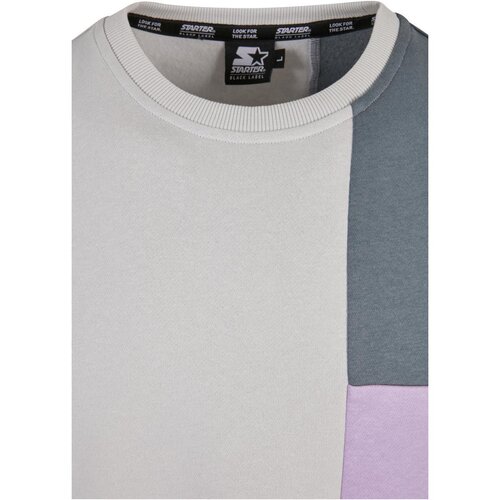 Starter Patchwork Crewneck lilac/lightasphalt/heavymetal M