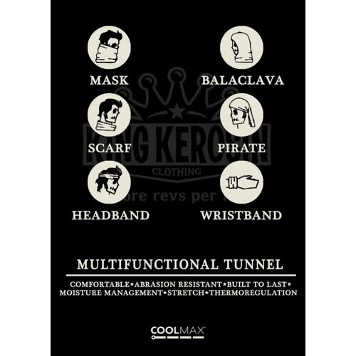 King Kerosin - Coolmax Multifunktionstunnel With my Bunnies Black One Size