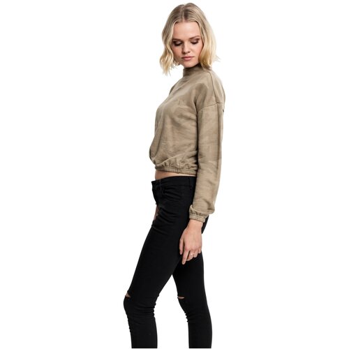 Urban Classics Ladies Camo Turtleneck Crew sand camo L