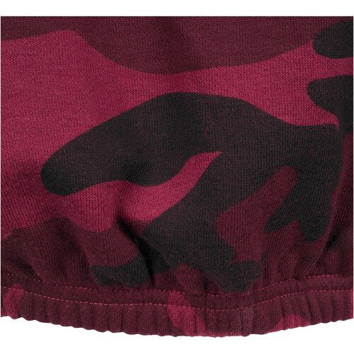 Urban Classics Ladies Camo Turtleneck Crew burgundy camo M