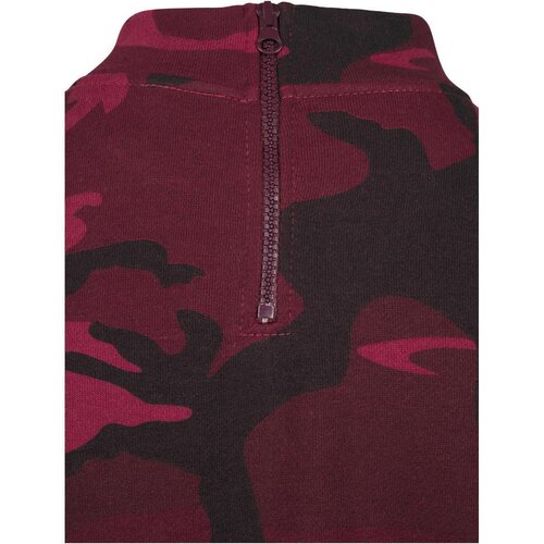 Urban Classics Ladies Camo Turtleneck Crew burgundy camo M