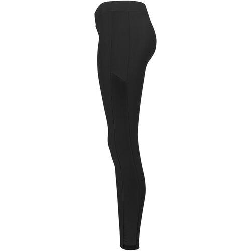 Urban Classics Ladies Tech Mesh Stripe Leggings black XS