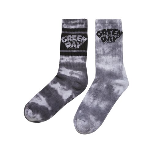 Merchcode Green Day Tie Die Socks 2-Pack black/white 35-38