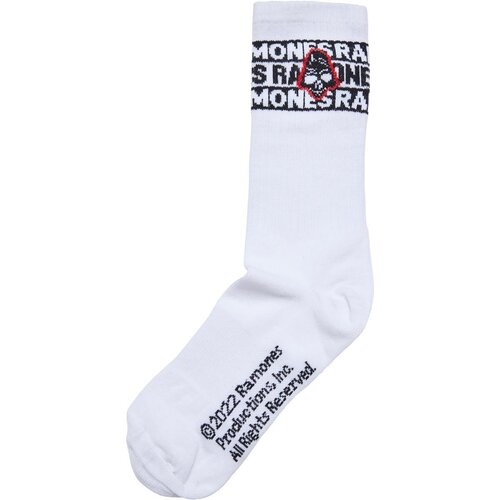 Merchcode Ramones Skull Socks 2-Pack black/white 35-38