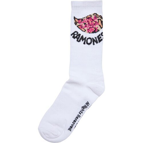 Merchcode Ramones Leo Socks 2-Pack leo aop/offwhite 47-50