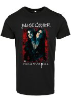 Merchcode Alice Cooper Paranormal Splatter Adult Black Tee