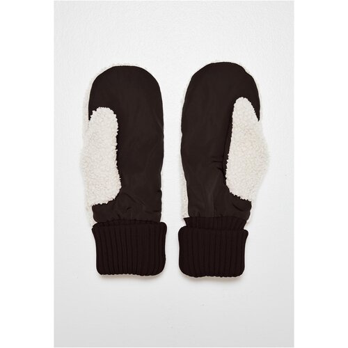 Urban Classics Basic Sherpa Gloves black/offwhite L/XL