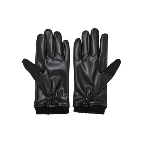 Urban Classics Synthetic Leather Basic Gloves black L/XL