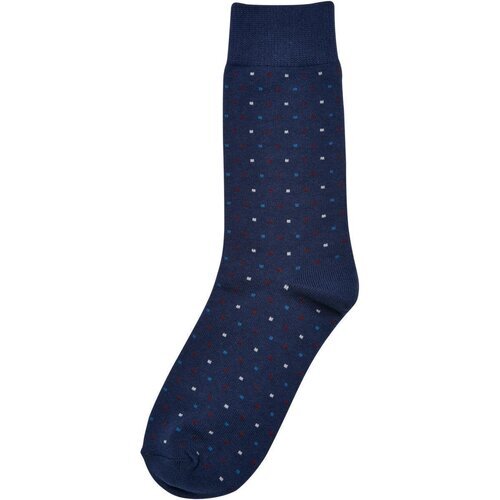 Urban Classics Multicolor Small Dots Socks 2-Pack black/navy/multicolor 39-42