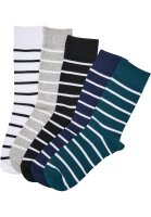 Urban Classics Small Stripes Socks 5-Pack