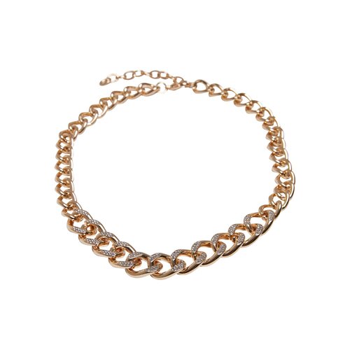 Urban Classics Comet Crystal Necklace gold one size