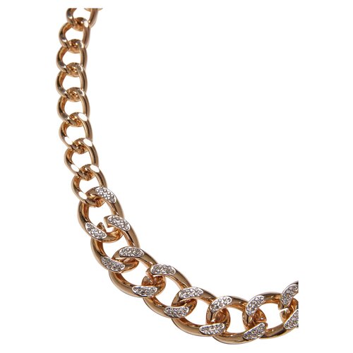 Urban Classics Comet Crystal Necklace gold one size