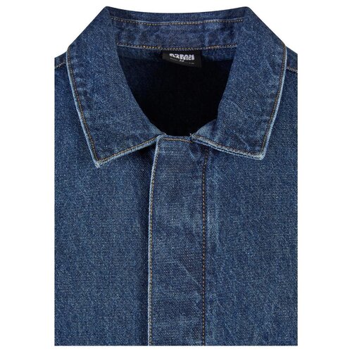 Urban Classics Oversized Denim Pocket Shirt mid indigo washed L