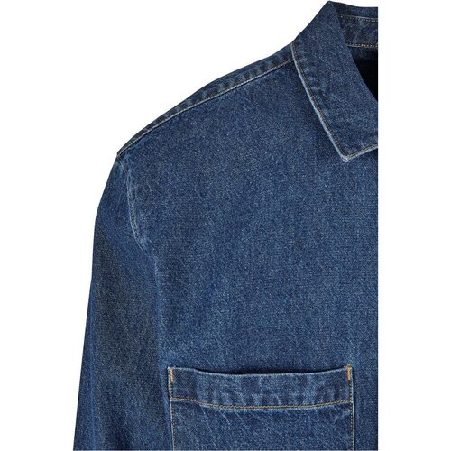 Urban Classics Oversized Denim Pocket Shirt mid indigo washed L