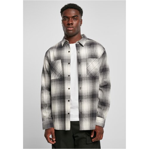 Urban Classics Mock Check Shirt whitesand/black S