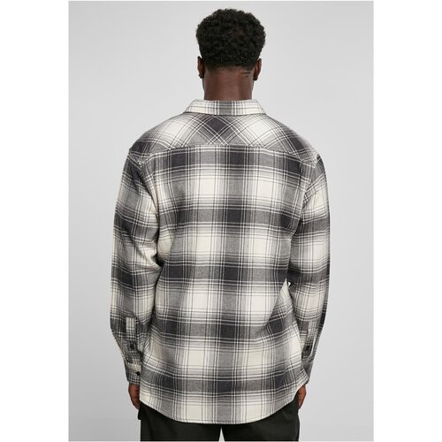 Urban Classics Mock Check Shirt whitesand/black S