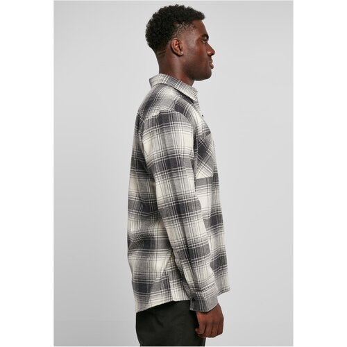 Urban Classics Mock Check Shirt whitesand/black S