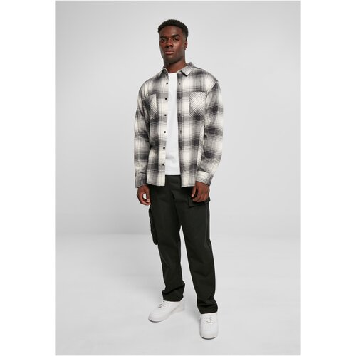 Urban Classics Mock Check Shirt whitesand/black S