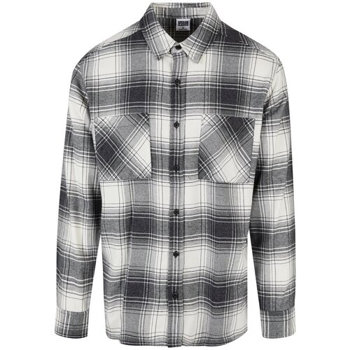 Urban Classics Mock Check Shirt whitesand/black S