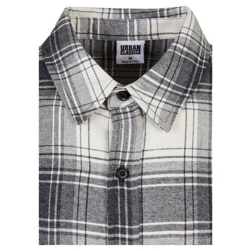 Urban Classics Mock Check Shirt whitesand/black S