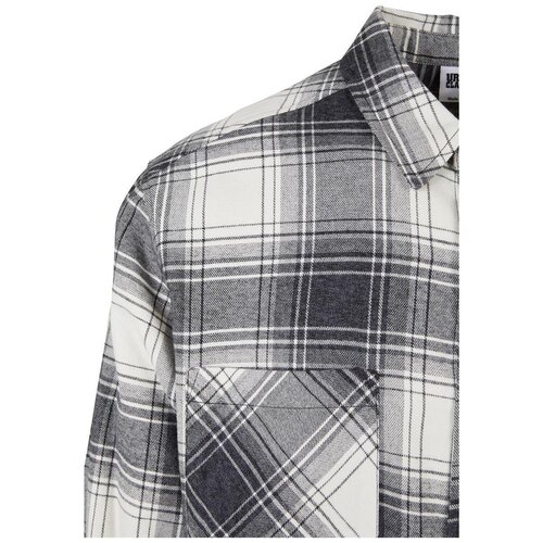 Urban Classics Mock Check Shirt whitesand/black S