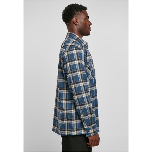 Urban Classics Lake Check Shirt darkblue/whitesand S