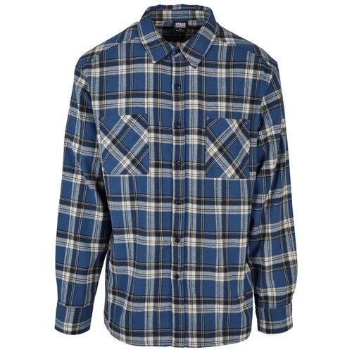 Urban Classics Lake Check Shirt darkblue/whitesand S