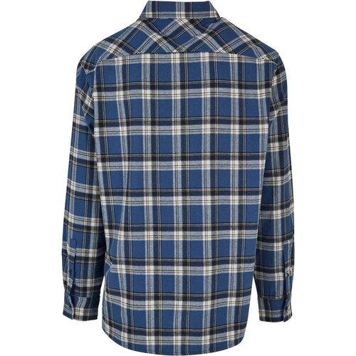 Urban Classics Lake Check Shirt darkblue/whitesand S